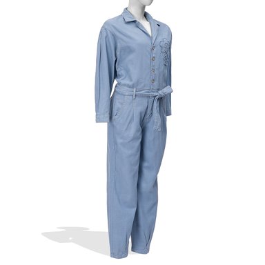 ENTERIZO MUJER PIONIER AZUL SHEYK DRILL - 2