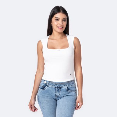 POLO SIN MANGAS MUJER PIONIER MULTICOLOR RIB LYCRADO KREIT