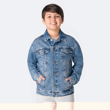 CASACA JEAN DENIM NIÑO PIONIER JOHN - 1
