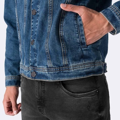 CASACA DENIM HOMBRE PIONIER MURFFHY - 4