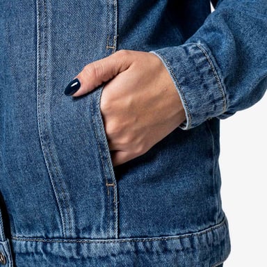 CASACA DENIM MUJER PIONIER CIELO-LOONEY - 2
