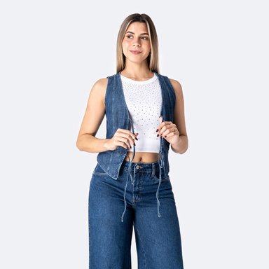 CHALECO FRENCH TERRY MUJER PIONIER SUNNAL-S