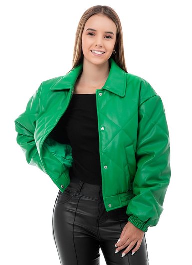 CASACA CUERINA PARA MUJER HARPHER