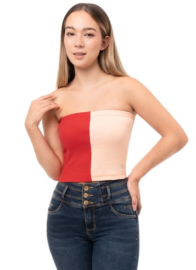 STRAPLESS RIB LYCRADO MUJER DANARIT-S
