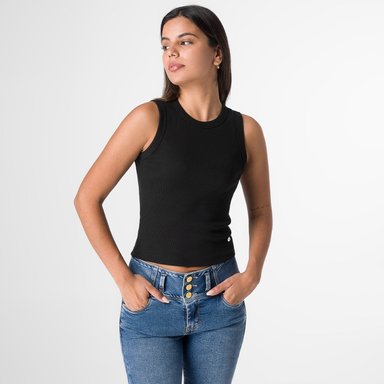 TOP RIB LYCRADO MUJER SQUEEZE MEYTI