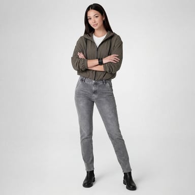 CASACA THESSA DRILL STRETCH MUJER - 2