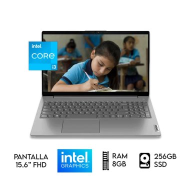 LAPTOP LENOVO V15 CORE I3-13TH RAM 8GB SSD 256GB PANTALLA 15.6 FHD
