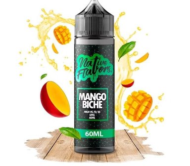 LÍQUIDO VAPEAR PERUVAPEA 60ML NATIVE FLAVORS 6MG MANGO LIMON