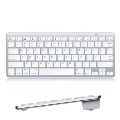 TECLADO BLUETOOTH SEISA INALÁMBRICO MARCA BK3001 BLANCO SLIM - 1