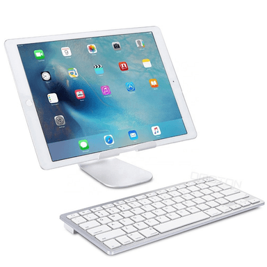 TECLADO BLUETOOTH SEISA INALÁMBRICO MARCA BK3001 BLANCO SLIM - 2