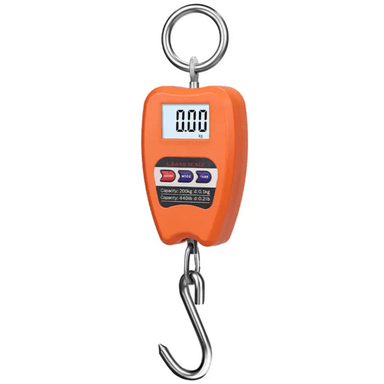 BASCULA MODERNO NARANJA PESO COLGANTE MANO BALANZA DIGITAL ELECTRONICA 200 KG
