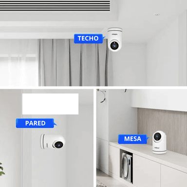 CÁMARA SEISA WIFI HD 2MPX INALÁMBRICA FULL 360° 128 GB AUDIO BIDIRECCIONAL IPC-S042 - 6