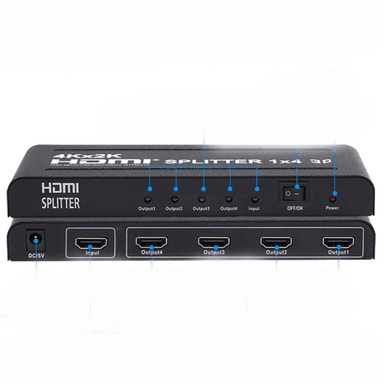 SPLITTER DIVISOR TRANSMISOR HDMI VIDEO AUDIO 1X4 4K SMF7847 - 6