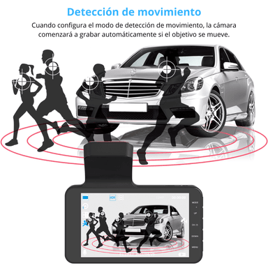 CÁMARA PARA AUTO CD-D5 DELANTERA TRASERA BLACKBOX PARA CARRO - 2