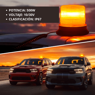 LUZ LED MAGNÉTICA ADVERTENCIA VEHÍCULO 500W CD11025 - 4