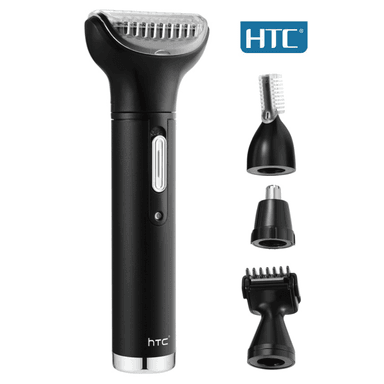 AFEITADORA AT-030 HTC 4 EN 1 KIT ASEO BARBA NARIZ CEJAS PATILLAS