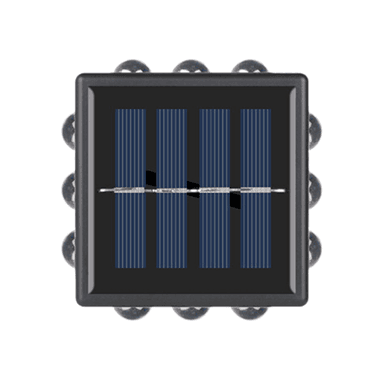 LÁMPARA L12DWW SOLAR PARED JARDÍN PATIO DECORACIÓN EXTERIORES NEGRO