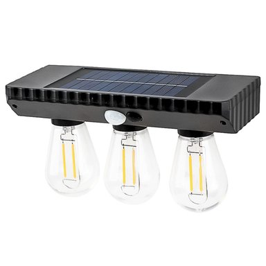 LÁMPARA FOCO LED SOLAR CON SENSOR DE MOVIMIENTO SEISA YT-820-3W