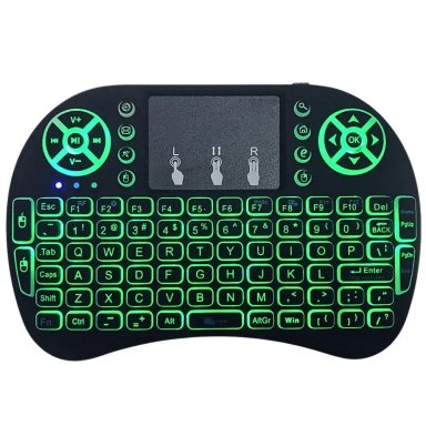 MINI TECLADO INALÁMBRICO CON LUZ RGB Y FUNCIÓN TÁCTIL CONTROL BLACKLIT - 1