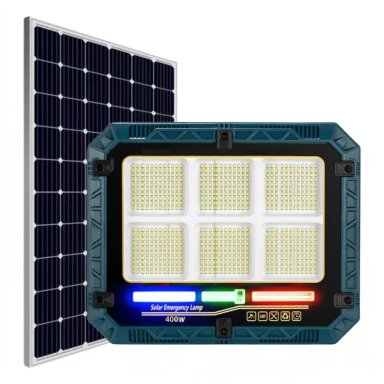 REFLECTOR SOLAR DE EMERGENCIA 400W LANTUN IP66 CONTROL REMOTO 11796
