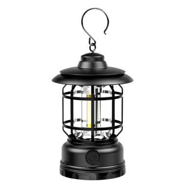 LÁMPARA RETRO LED PARA CAMPING 800 MAH CON GANCHO IPX4 V