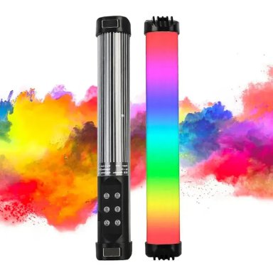 LÁMPARA DE FOTOGRAFÍA DE MANO REGULABLE LUZ LED RGB 49 MODOS RL-30SL