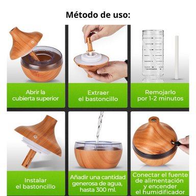 MINI HUMIDIFICADOR USB 130ML CON LUCES LED Y APAGADO AUTOMÁTICO - 5