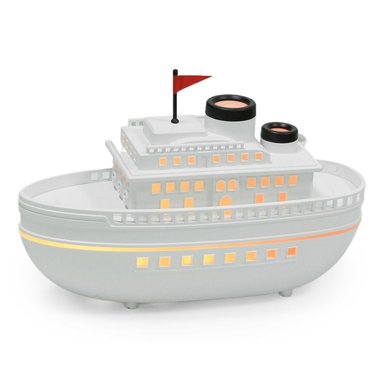 DIFUSOR DE AROMA ULTRASÓNICO BARCO 300ML CON LUCES LED Y TEMPORIZADOR