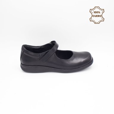 ZAPATOS NIÑA ANDREA CUERO NEGRO - 1