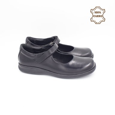 ZAPATOS NIÑA ANDREA CUERO NEGRO - 3