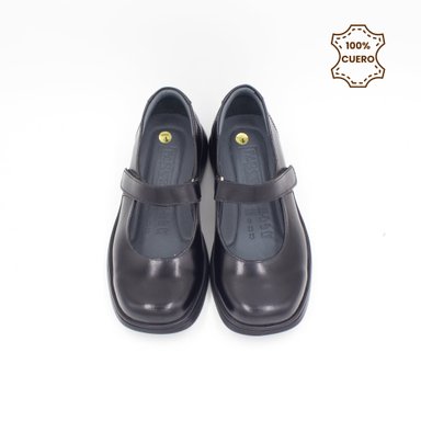 ZAPATOS NIÑA MARY JANE CUERO NEGRO - 4