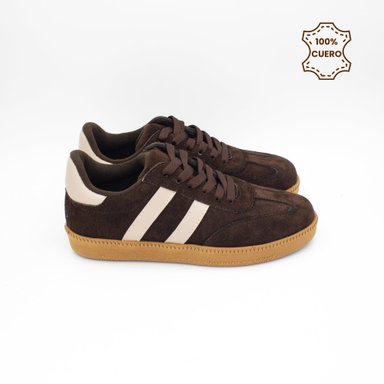 ZAPATILLAS PASADORES NIÑO Y NIÑA MAX CUERO MARRON - 3
