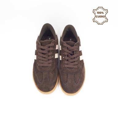 ZAPATILLAS PASADORES NIÑO Y NIÑA MAX CUERO MARRON - 4