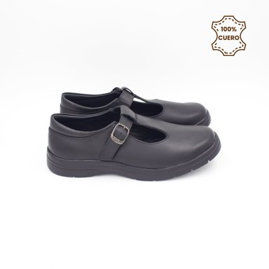 ZAPATOS NIÑA AITANA CUERO NEGRO - 3
