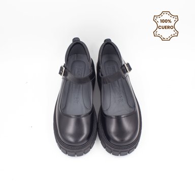 ZAPATOS NIÑA MAFER-2601 CUERO NEGRO - 4