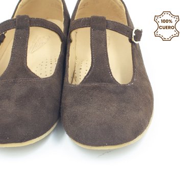 BALLERINAS MUJER CAMILLE GAMUZA MARRON - 3