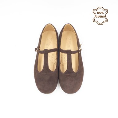 BALLERINAS MUJER CAMILLE GAMUZA MARRON - 4