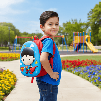 MOCHILA DE NIÑOS DE PASEO LICENCIADA MODELO SUPERMAN CUERPO - 2