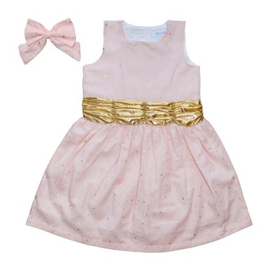 VESTIDO LINO ESTRELLA PARA NIÑA BEBELÚ