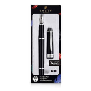 PLUMA ESTILOGRÁFICA BAILEY LIGHT DE RESINA NEGRA PULIDA - CROSS - 3