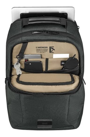Mochila porta laptop MX ECO Professional color gris, Wenger - 2
