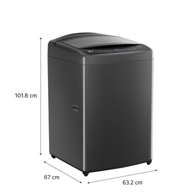 LAVADORA LG 19KG SUPERIOR INTELIGENCIA ARTIFICIAL CARGA NEGRO WT19BV6T - 2