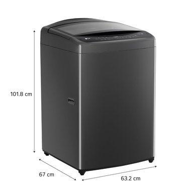 LAVADORA LG 17KG SUPERIOR INTELIGENCIA ARTIFICIAL CARGA NEGRO WT17BV6T - 2