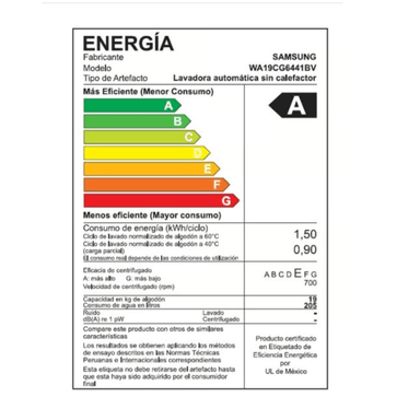 LAVADORA SAMSUNG SUPERIOR SMART ECOBUBBLE 19KG NEGRA WA19CG6441BVPE - 5