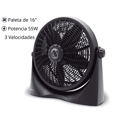 VENTILADOR MIRAY VMC-1058 CIRCULAR 16' NEGRO - 2