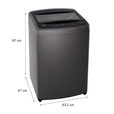LAVADORA LG 19 KG TURBO DRUM SMART CARGA SUPERIOR WT19BVTB NEGRA - 2