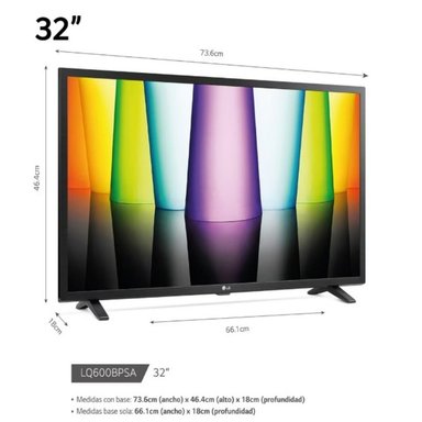 TELEVISOR LG 32' SMART HD AI 32LQ600BPSA + CONTROL MAGIC MR24 - 2