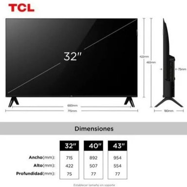 TELEVISOR TCL 32'' QLED FULL HD SMART TV 32S5K - 3