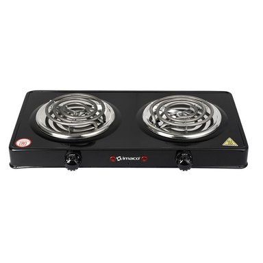 COCINA ELÉCTRICA 2 HORNILLAS IMACO HP-1400 NEGRO