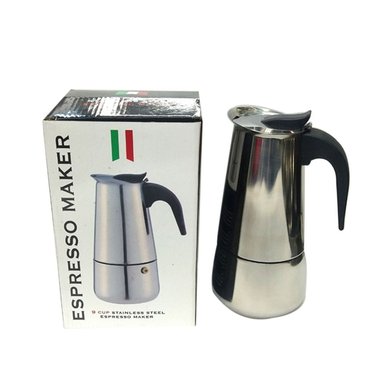 CAFETERA ITALIANA ICHIMATSU DE ACERO INOXIDABLE – 4 TAZAS  10033025